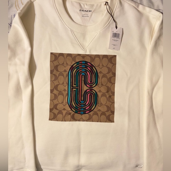 Coach Signature C Logo Sweatshirt-RARE-NWT